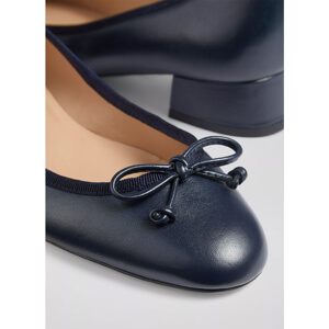 LK Bennett Aurelie Grosgrain Ballerina Court Shoes